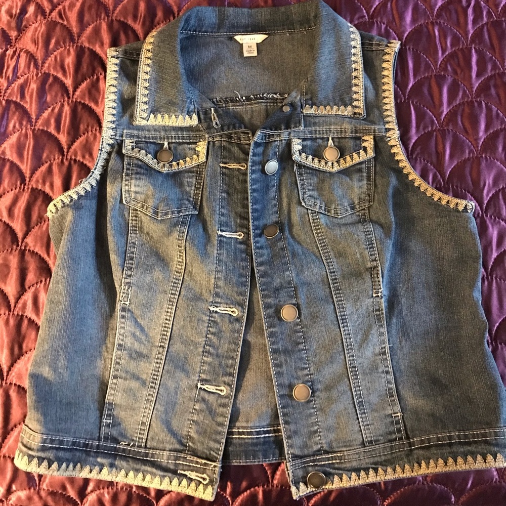 Light blue Jean Vest